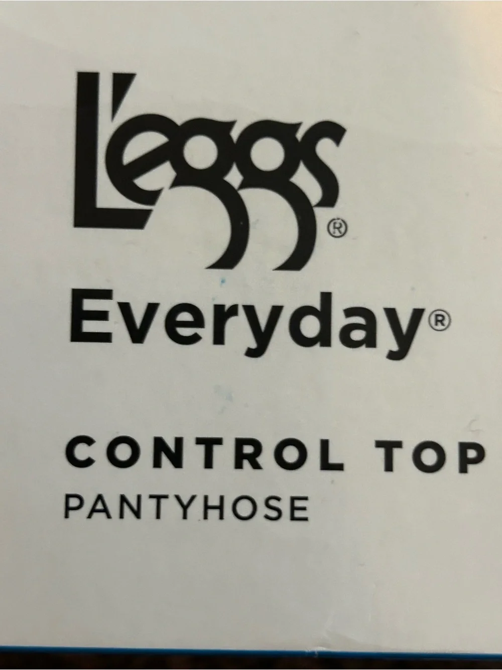 New L'eggs Everyday Control Top Pantyhose - Size Q Large Jet Black / Dark